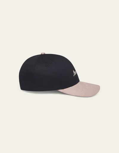 Les Deux Brad Contrast Suede Baseball Cap