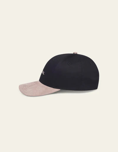Les Deux Brad Contrast Suede Baseball Cap
