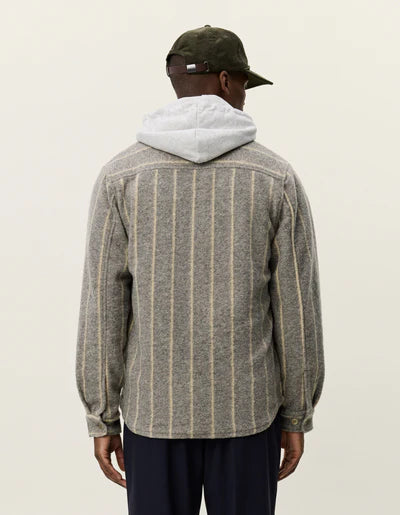 Les Deux Lennon Wool Pinstripe Overshirt