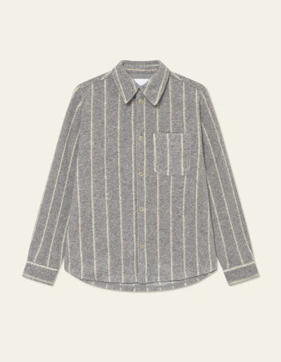Les Deux Lennon Wool Pinstripe Overshirt
