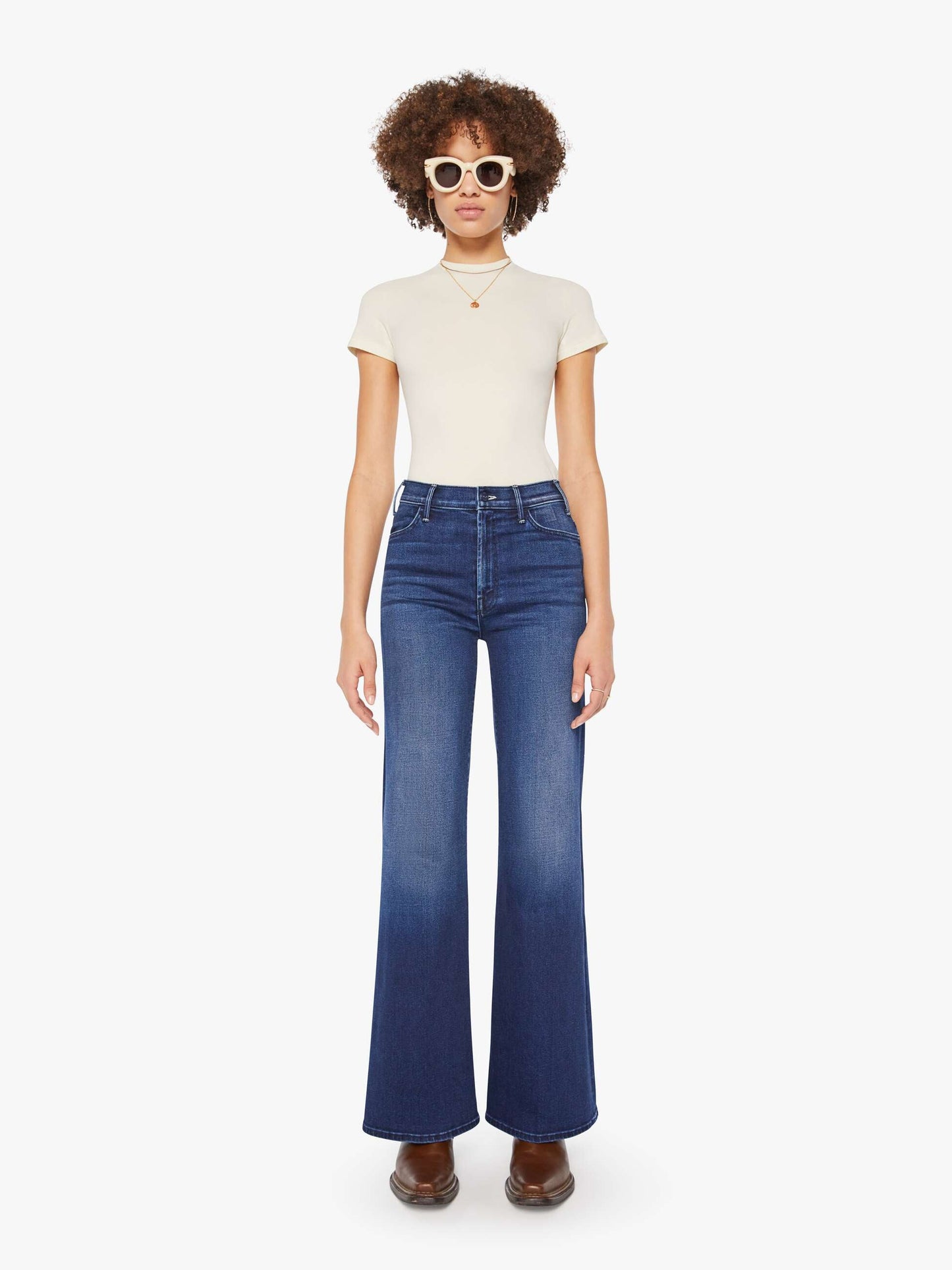 Mother Denim The Hustler Roller Sneak