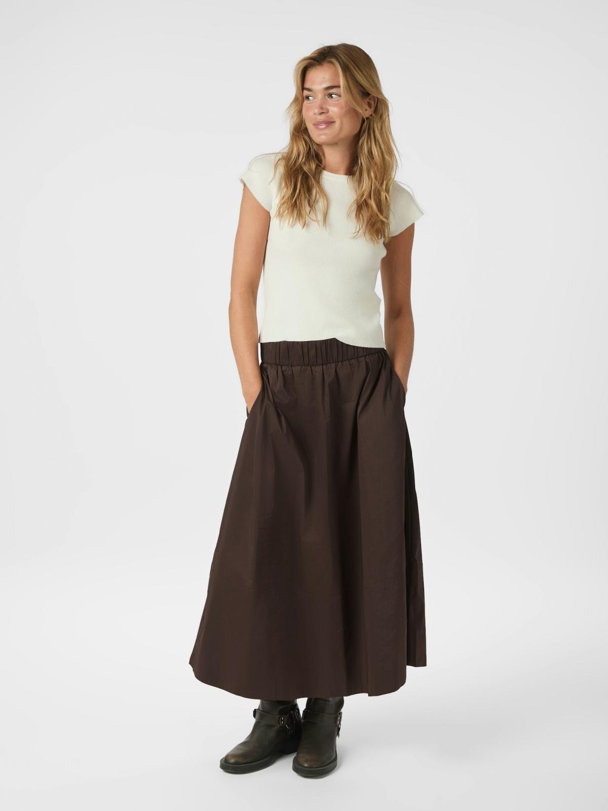 Neo Noir Yara Poplin Skirt