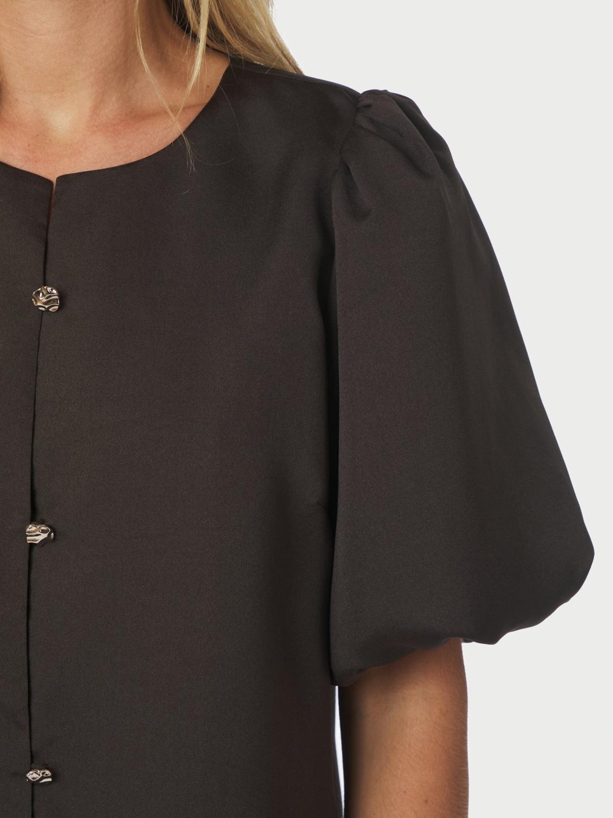 Neo Noir Aisa Dull Satin Blouse