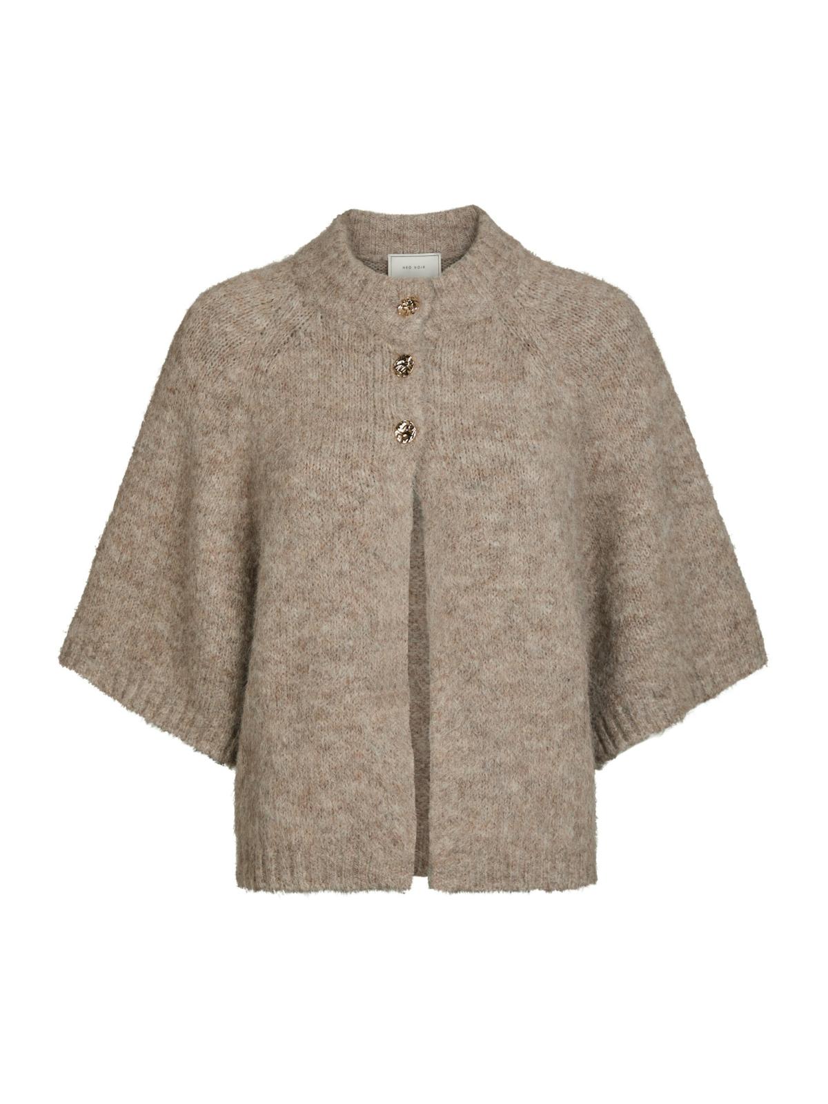 Neo Noir Benuta Fluffy Knit Cardigan