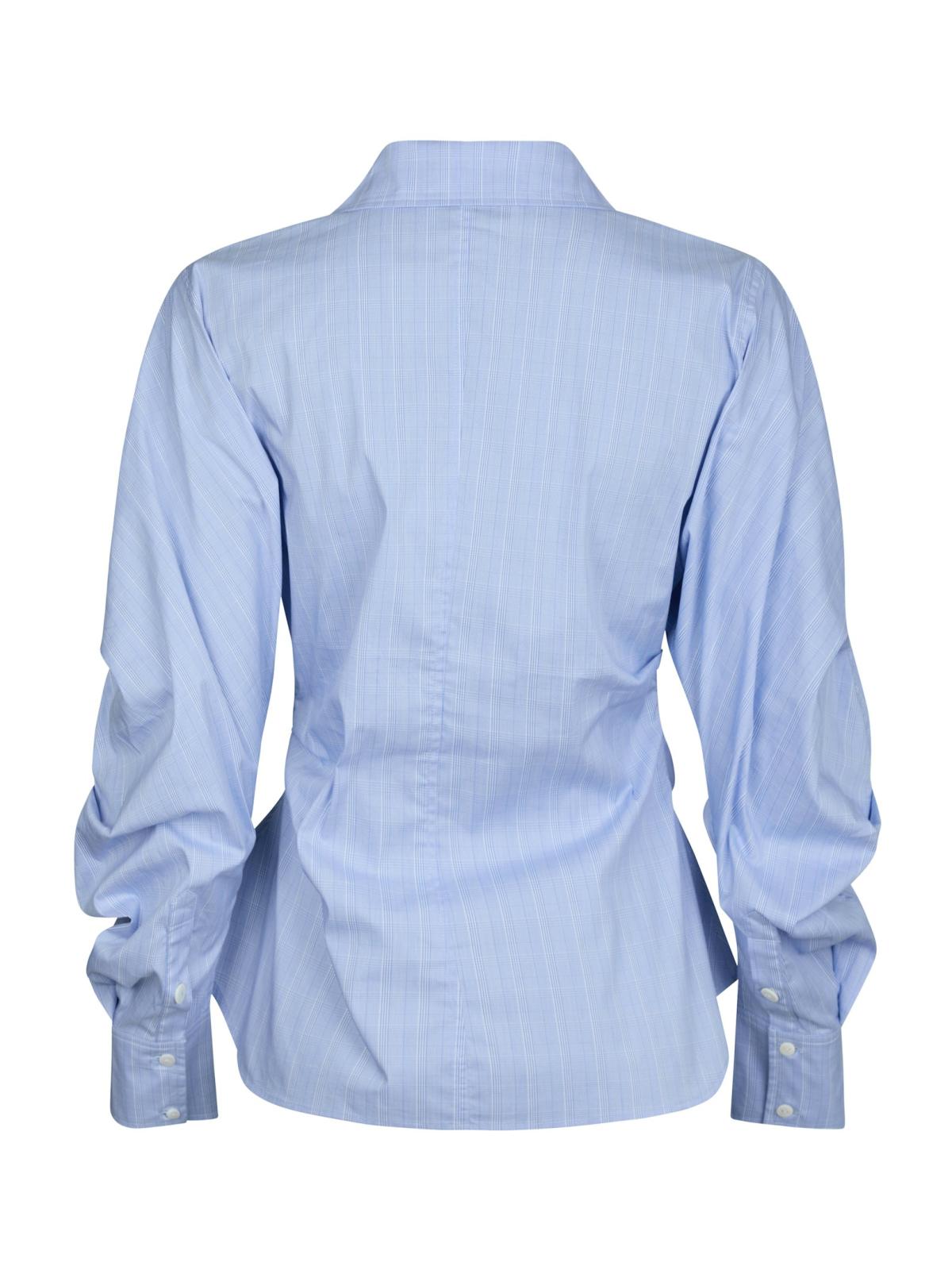 Neo Noir randig skjorta Neoella Flannel shirt. Cool skjorta med assymetrisk knäppning.