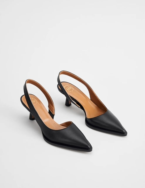 ATP Desana Black Nappa Slingback