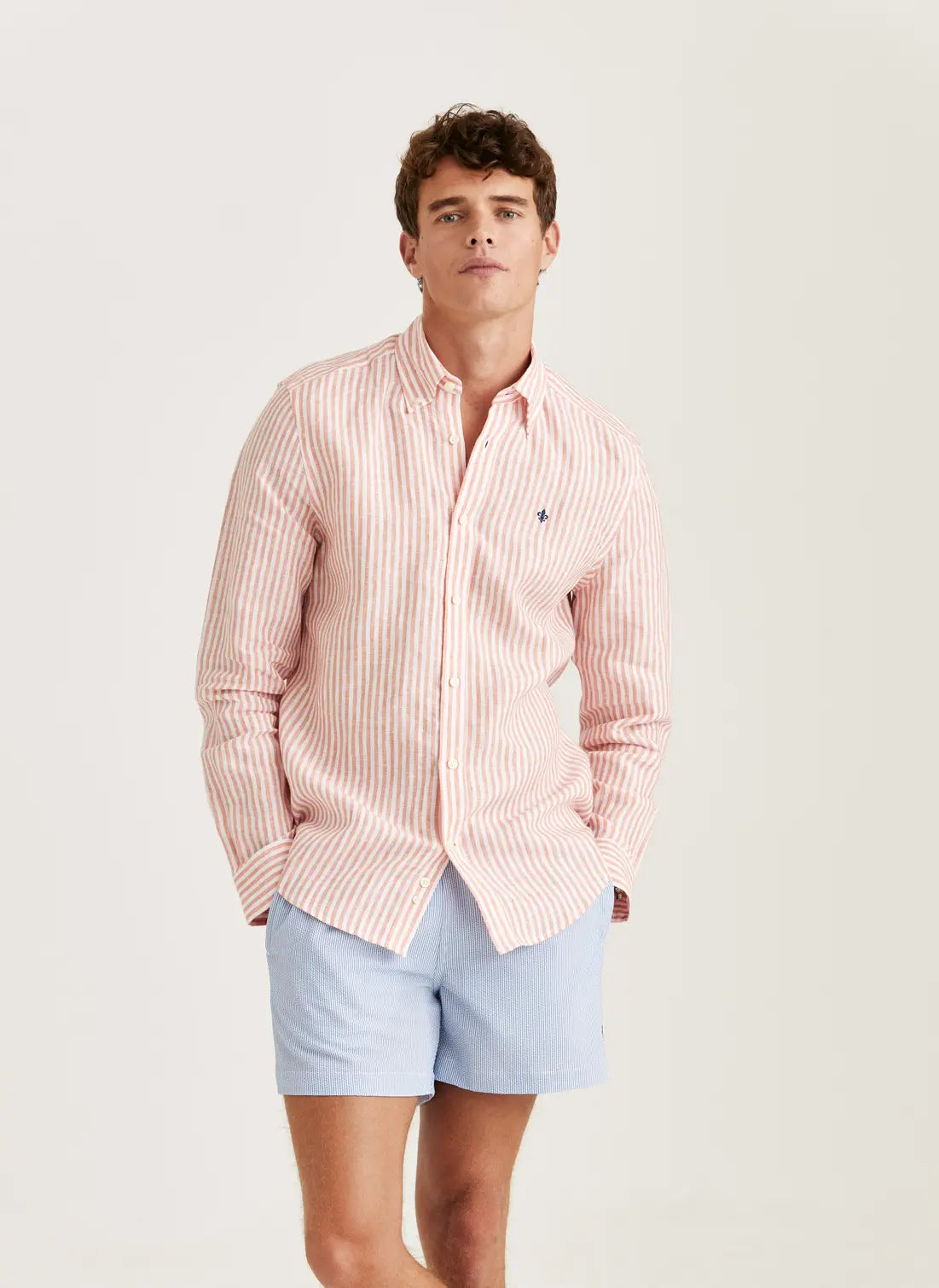 Douglas Linen Stripe Shirt
