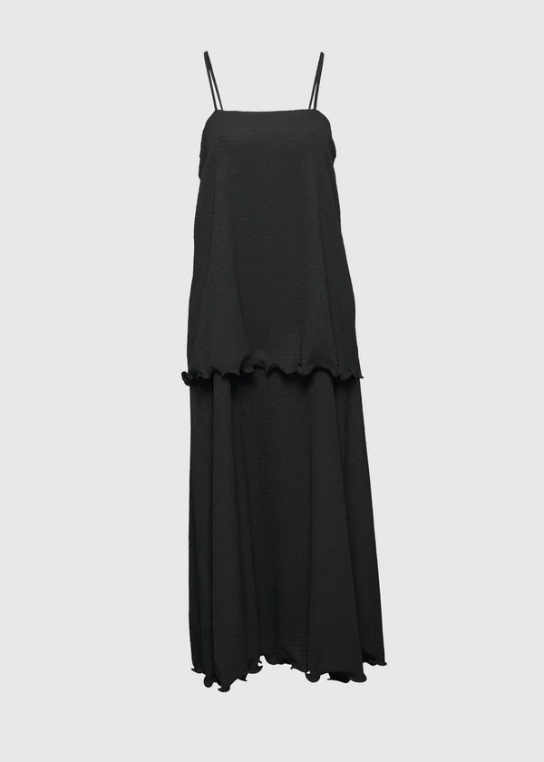 AKS Astrid Crincle Dress Black