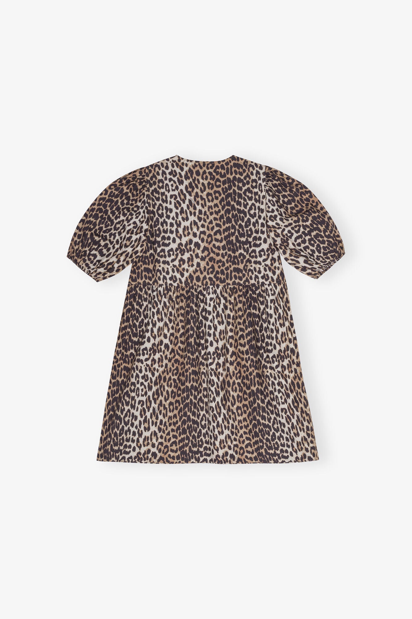Ganni Leopardklänning med Knyte