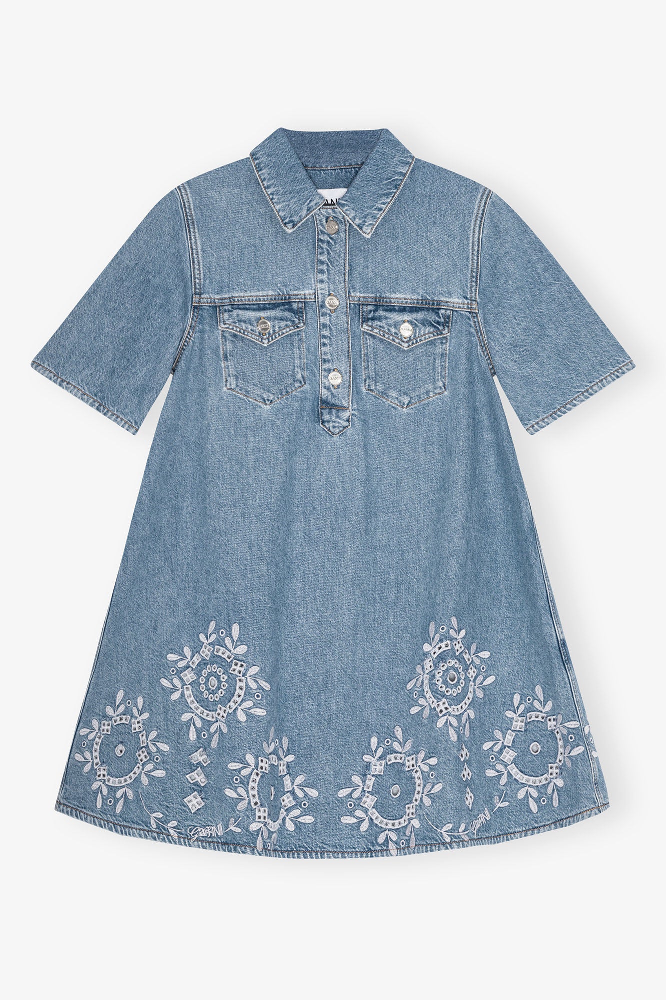 Ganni Miniklänning Denim