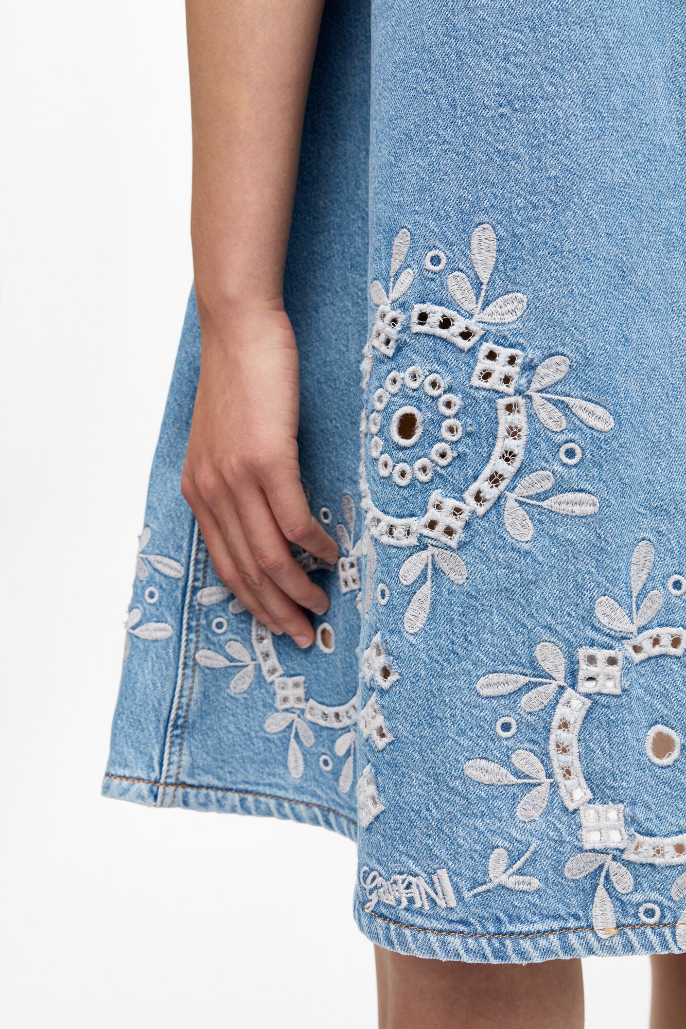 Ganni Miniklänning Denim