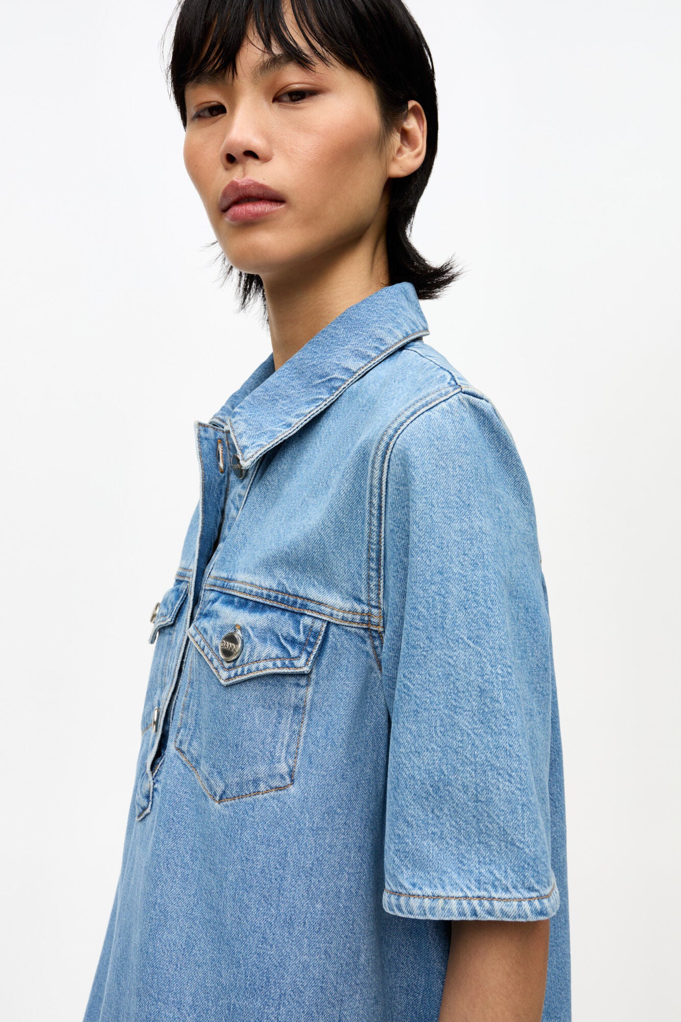 Ganni Miniklänning Denim