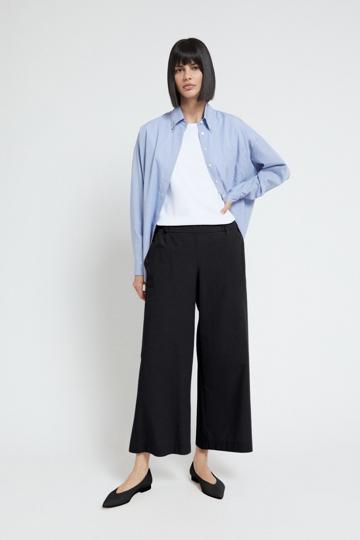 Otto Dàme Poplin Culotte Pants