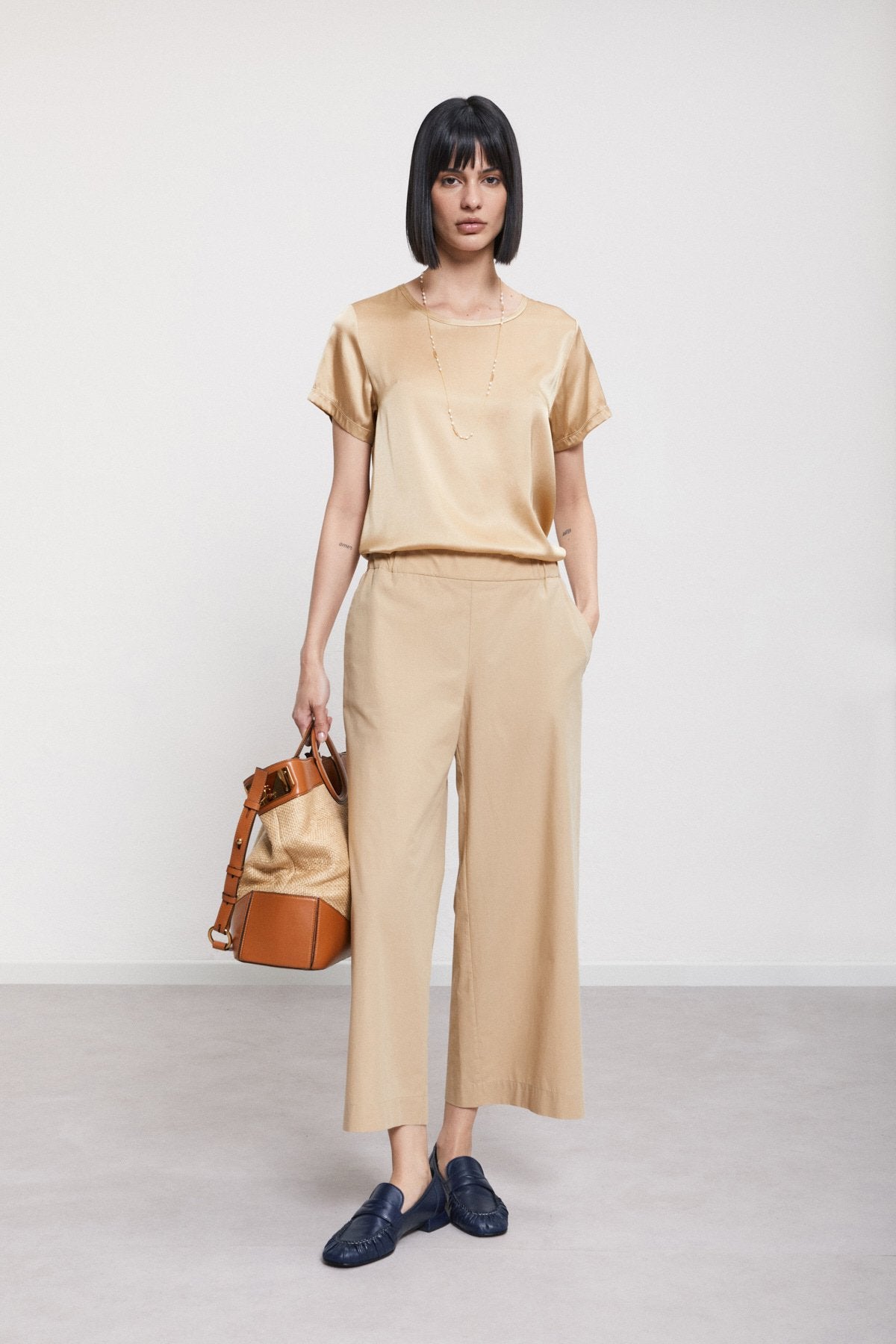 Otto Dàme Poplin Culotte Pants