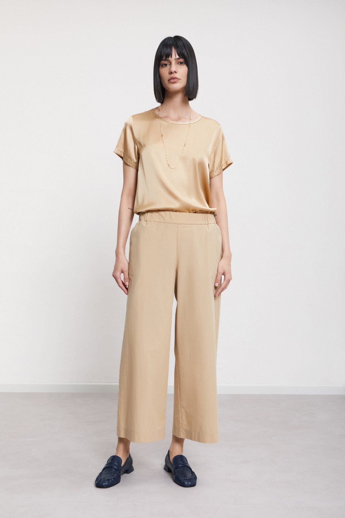 Otto Dàme Poplin Culotte Pants