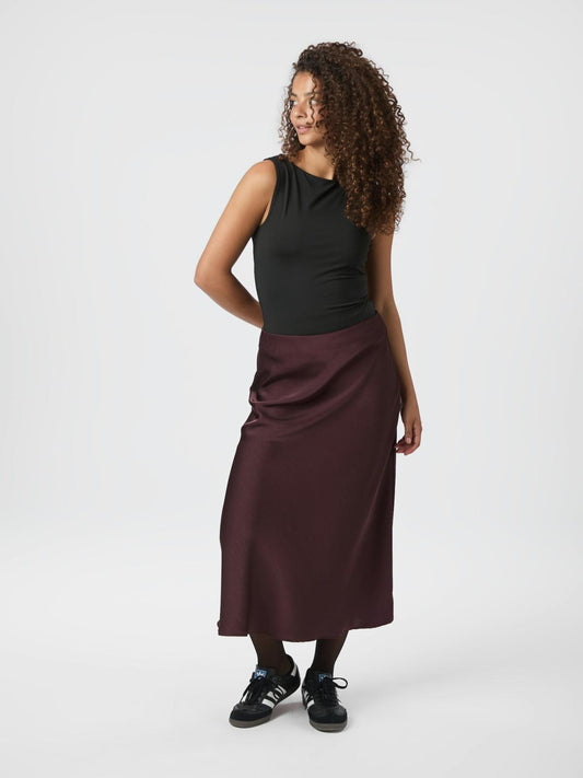 Neo Noir Bovary Skirt Burgundy