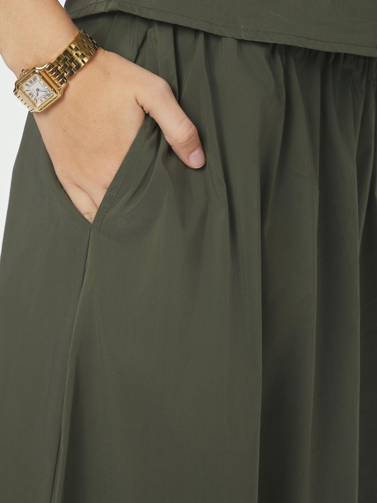 Neo Noir Yara Poplin Skirt