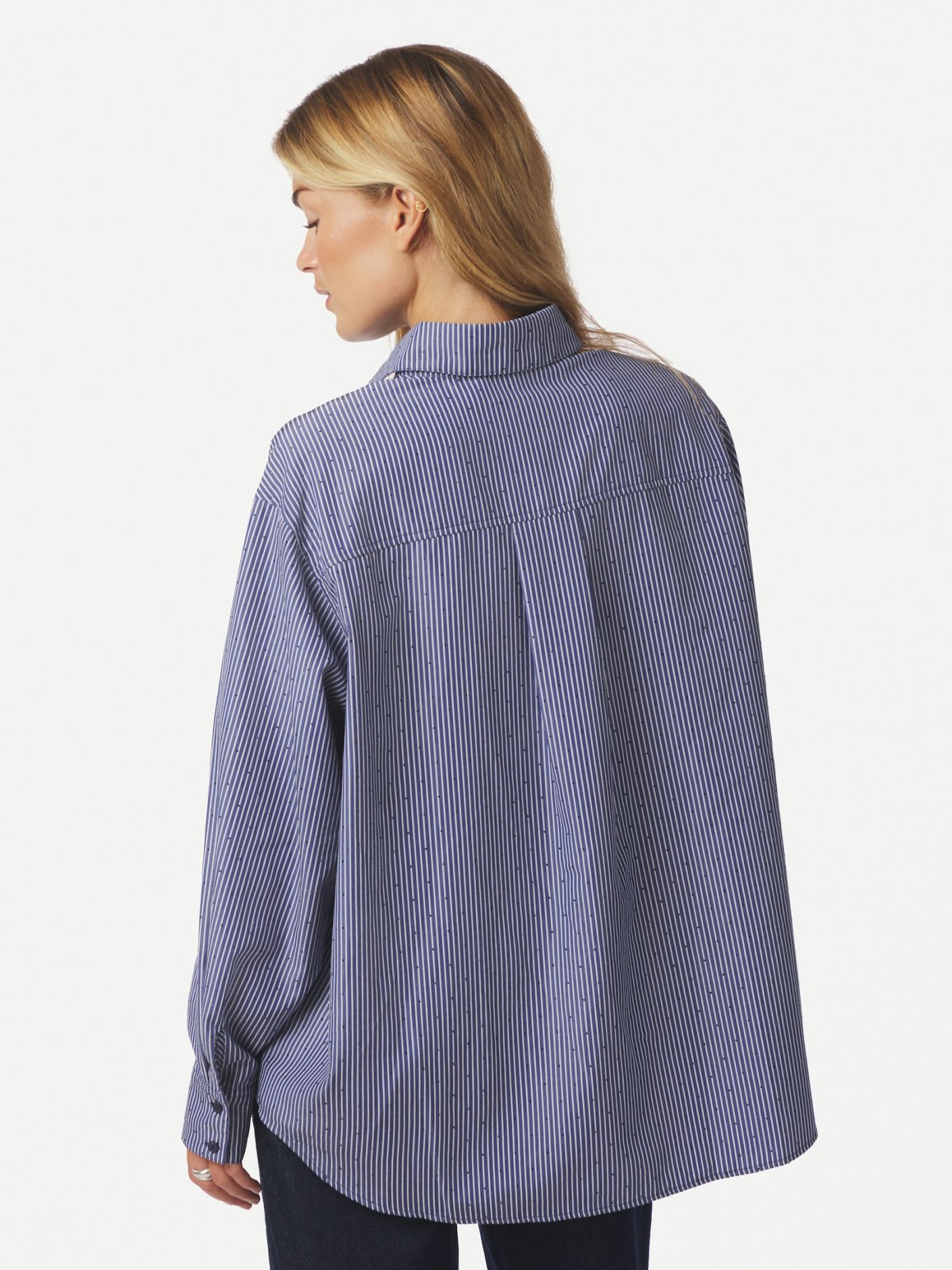 Neo Noir Dalma B Stripe Stone Shirt