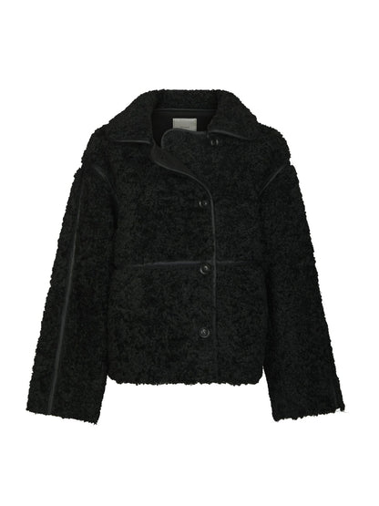 Neo Noir Castor Faux Fur Jacket
