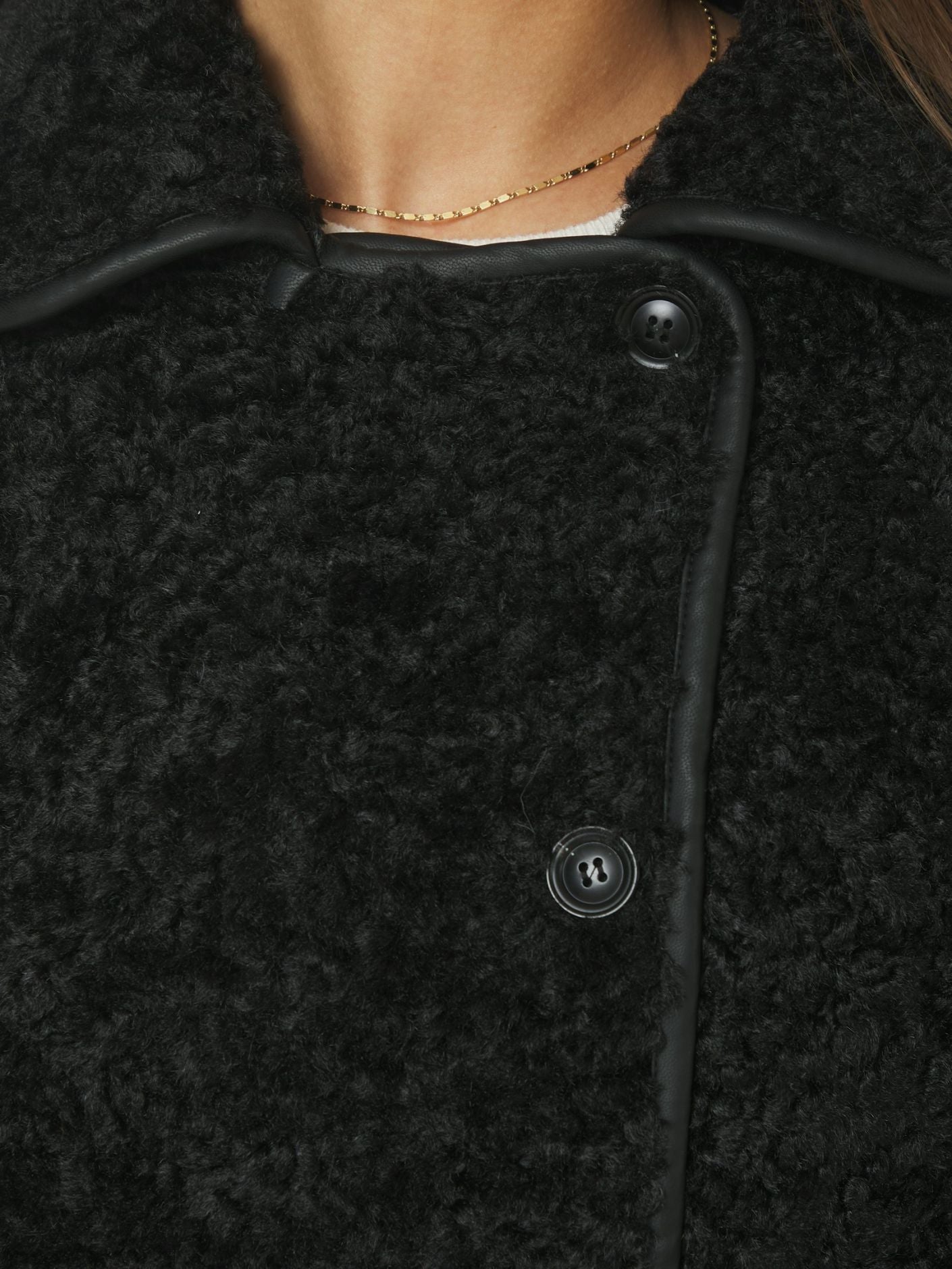 Neo Noir Castor Faux Fur Jacket