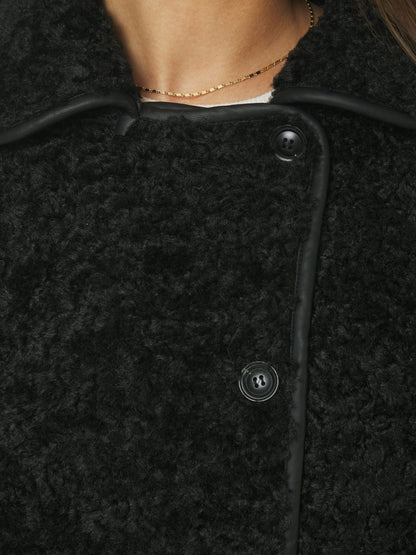 Neo Noir Castor Faux Fur Jacket