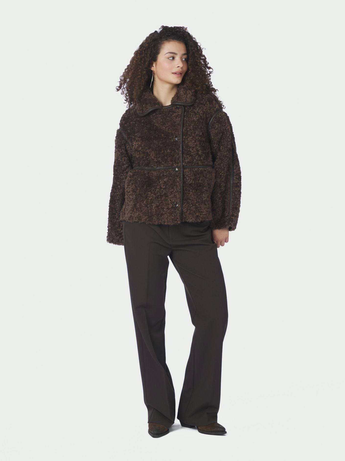 Neo Noir Castor Faux Fur Jacket