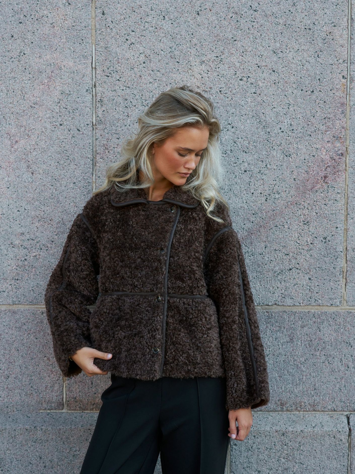 Neo Noir Castor Faux Fur Jacket