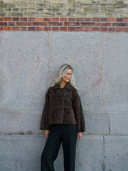 Neo Noir Castor Faux Fur Jacket