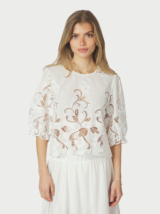 Neo Noir Fia Embroidery Blouse