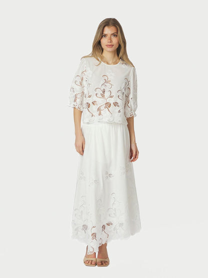 Neo Noir Fia Embroidery Blouse