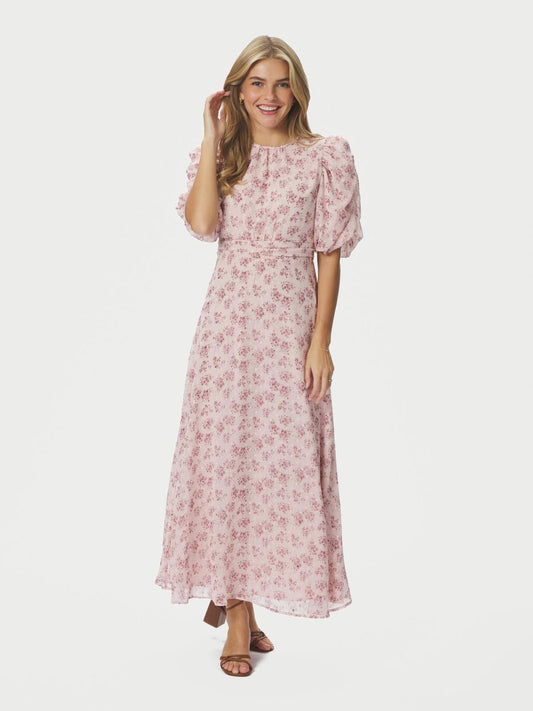 Neo Noir Kikka Chiffon Flower Dress