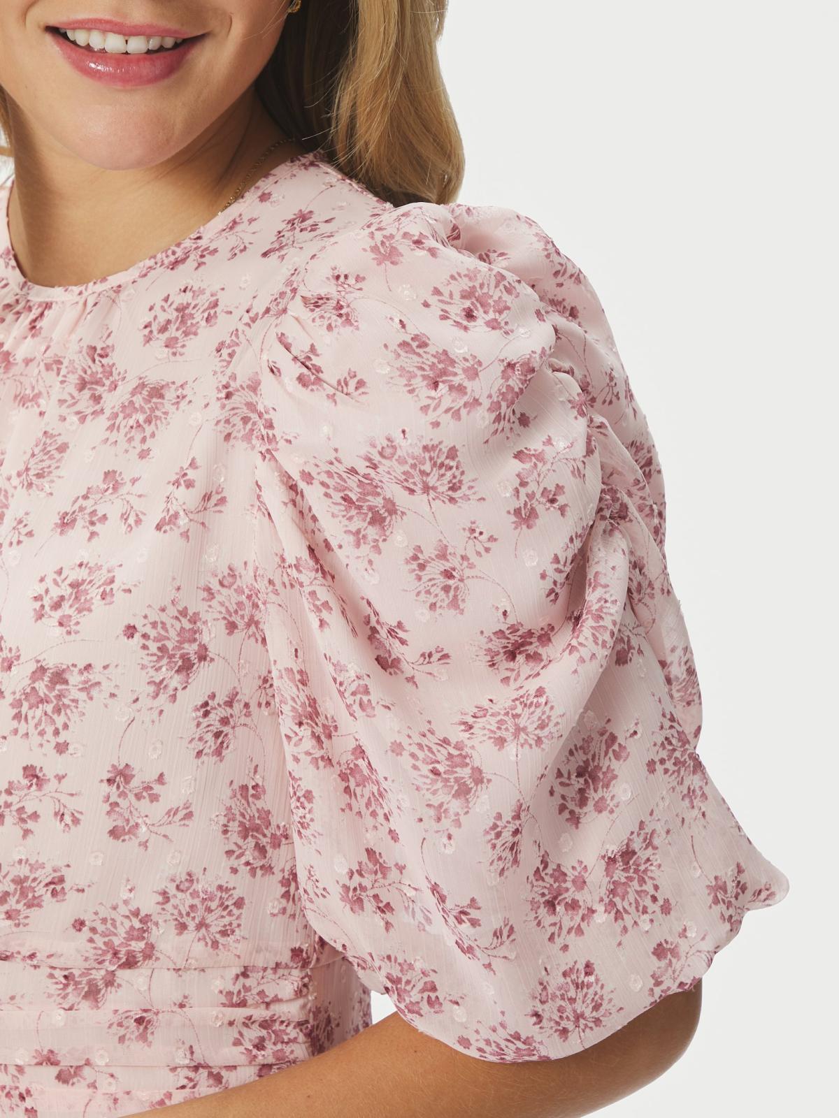 Neo Noir Kikka Chiffon Flower Dress