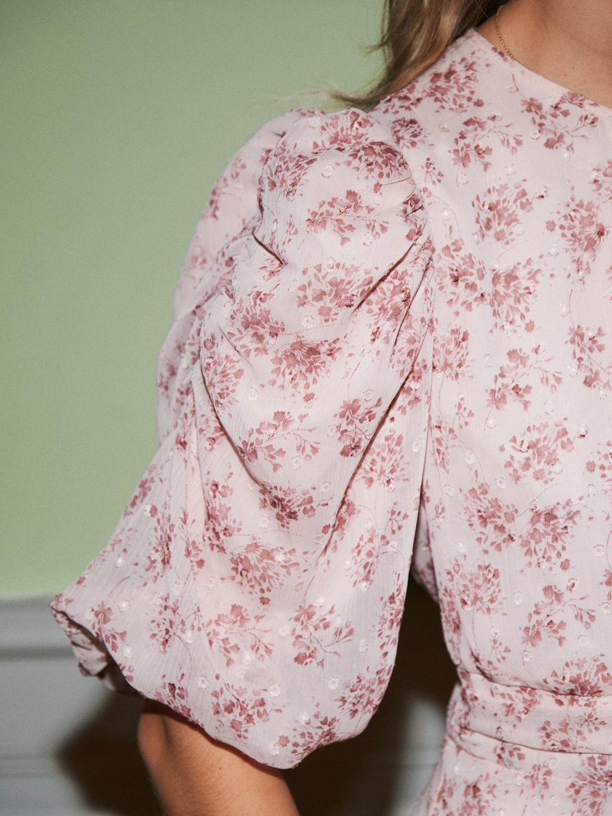 Neo Noir Kikka Chiffon Flower Dress