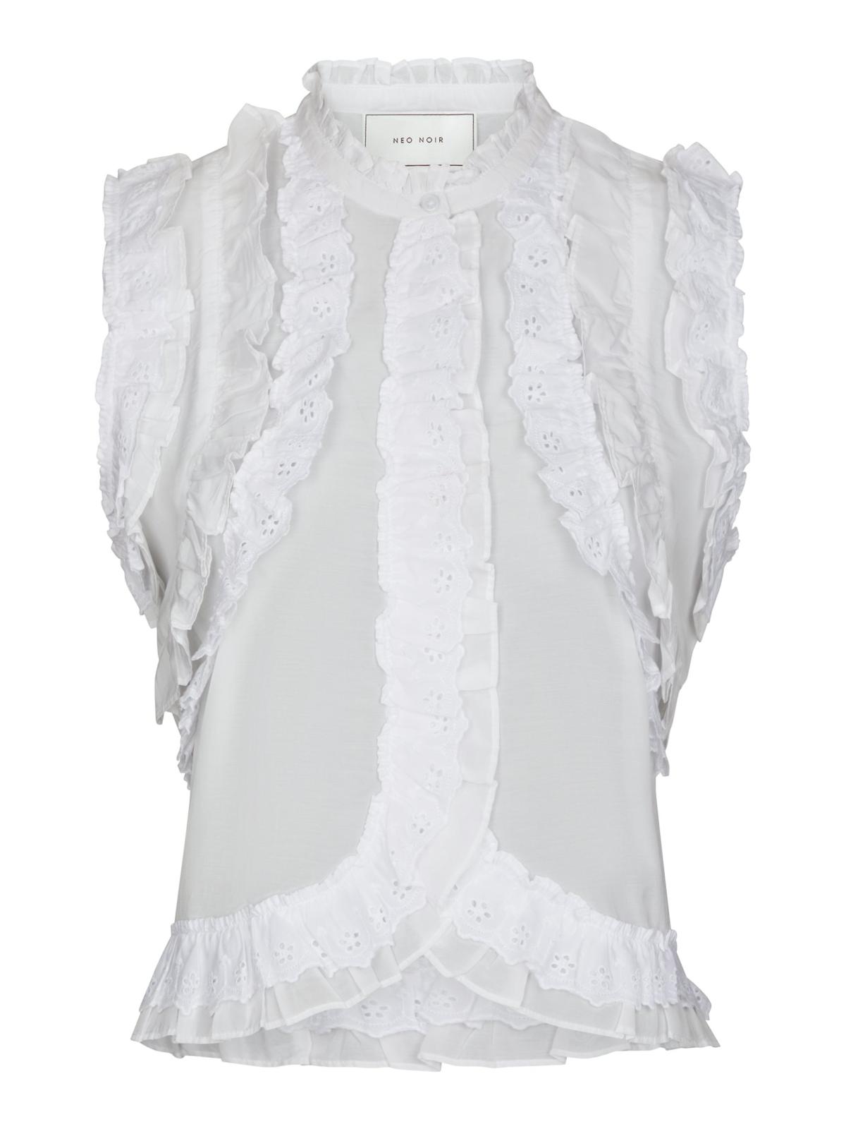 Neo Noir Celia Ruffle Top