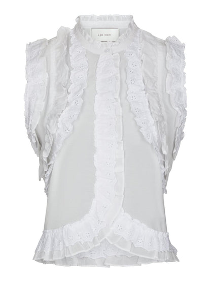 Neo Noir Celia Ruffle Top