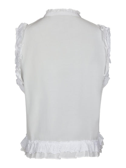 Neo Noir Celia Ruffle Top