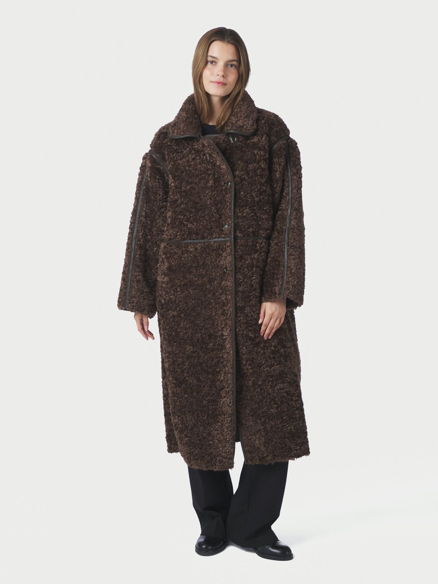 Neo Noir Senta Faux Fur Coat
