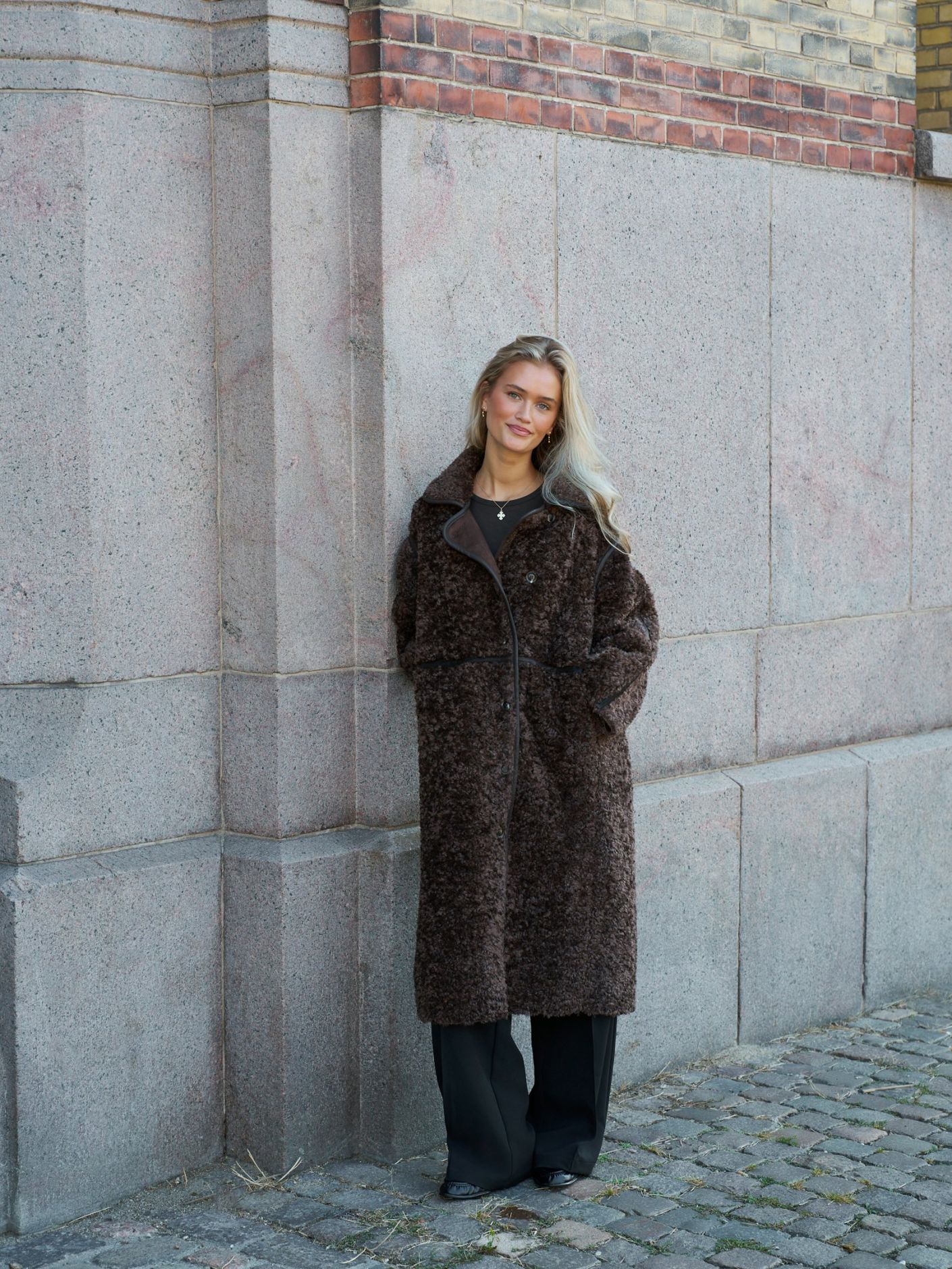 Neo Noir Senta Faux Fur Coat