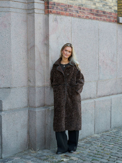 Neo Noir Senta Faux Fur Coat