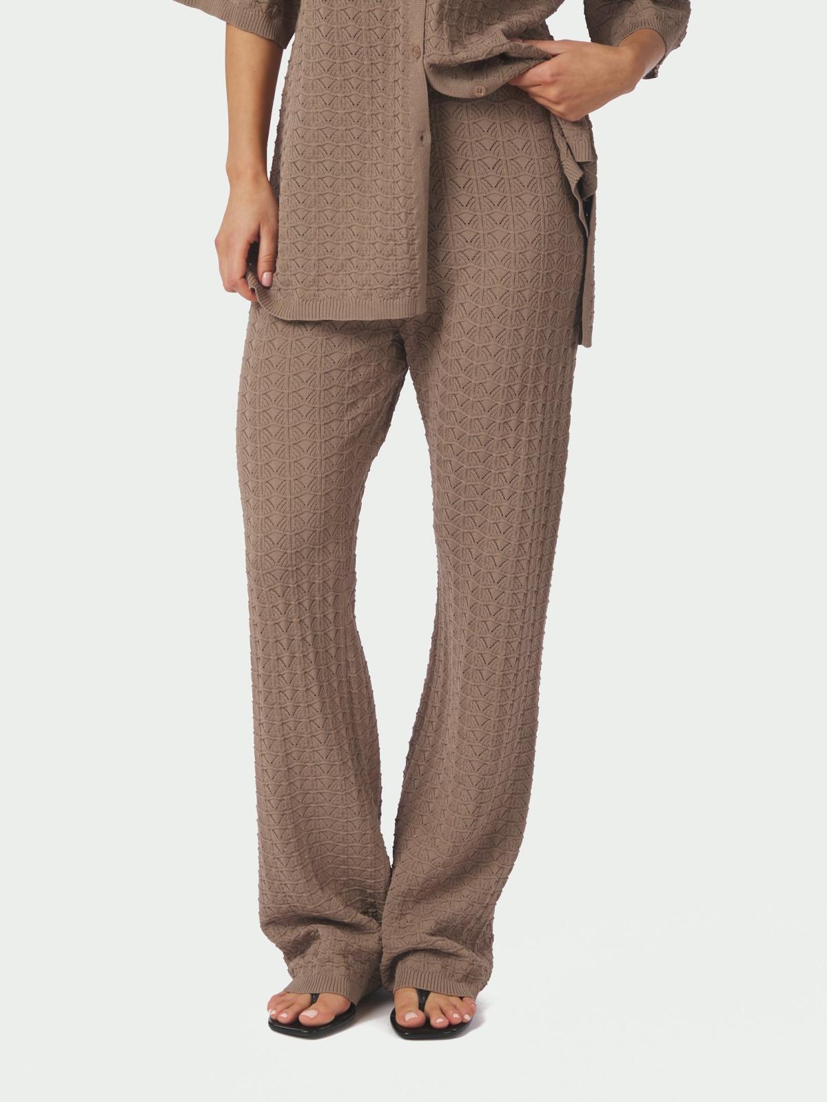 Neo Noir Rizzy Fine Crochet Pants Taupe