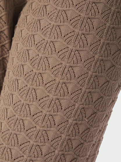 Neo Noir Rizzy Fine Crochet Pants Taupe
