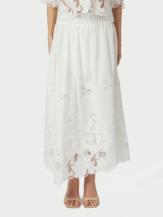 Neo Noir Yara Long Emb Skirt
