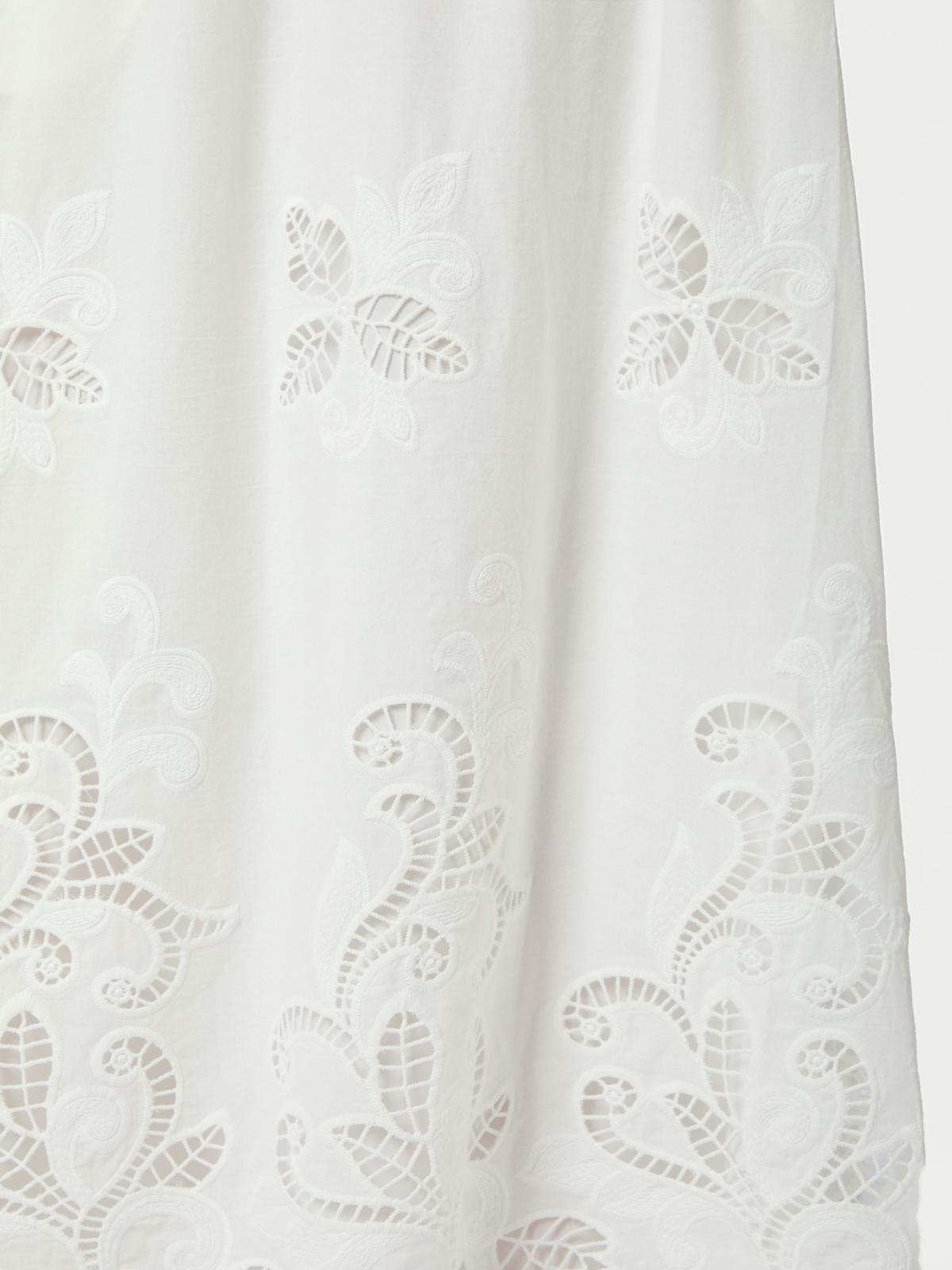 Neo Noir Yara Long Emb Skirt