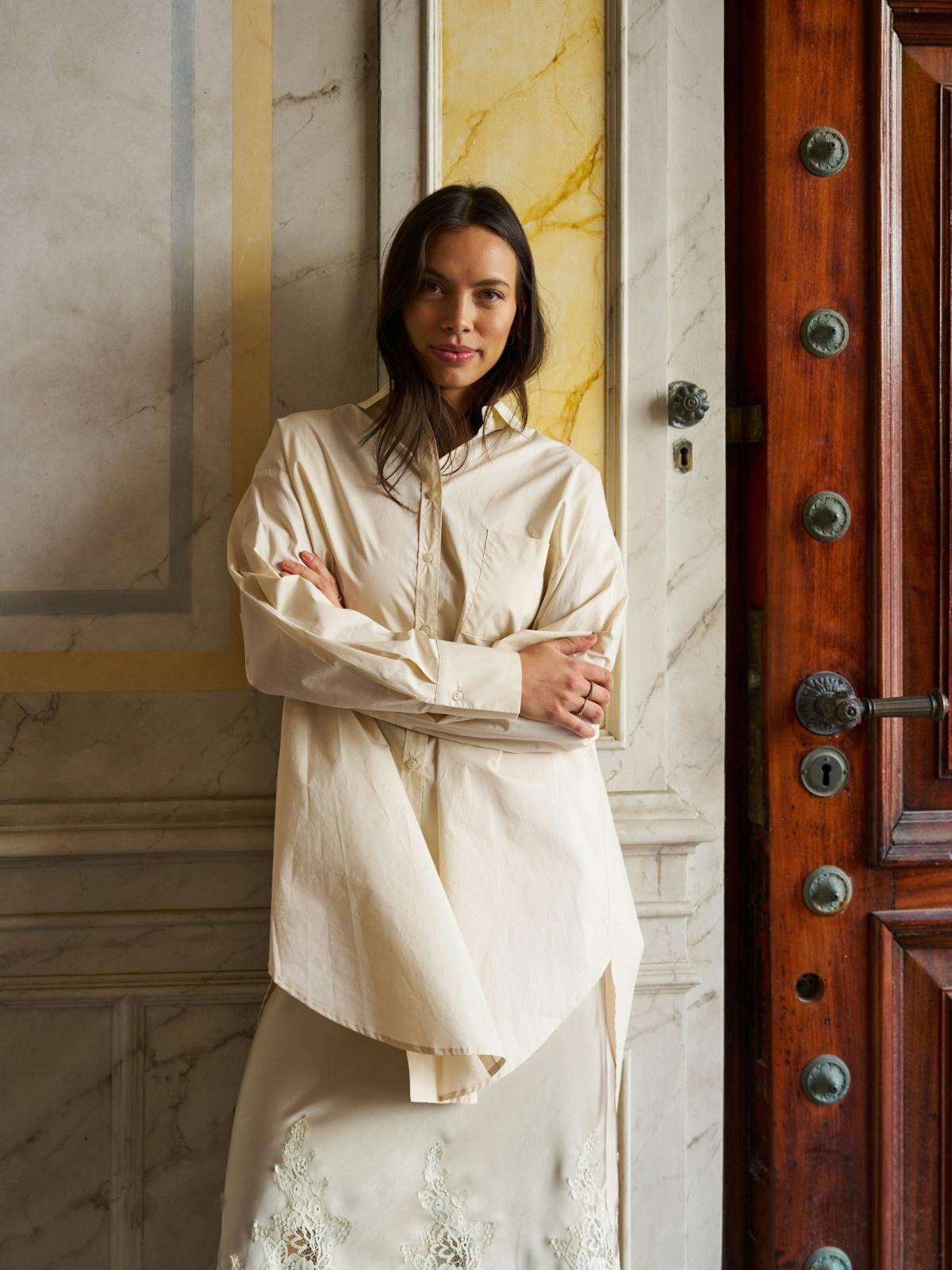 Neo Noir Halina Poplin Shirt