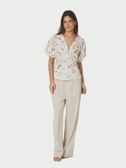 Neo Noir Irina Flower Blouse
