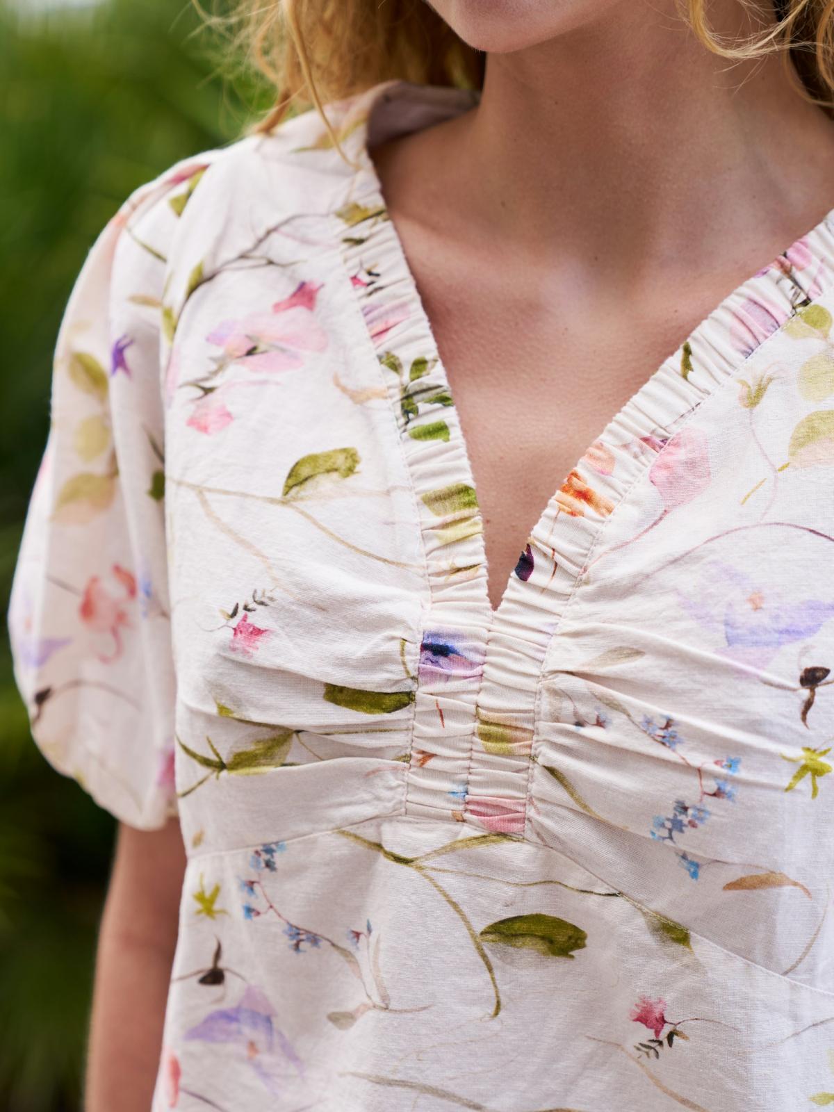 Neo Noir Irina Flower Blouse