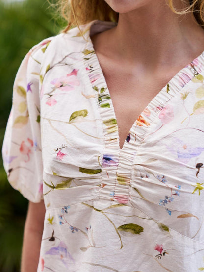 Neo Noir Irina Flower Blouse
