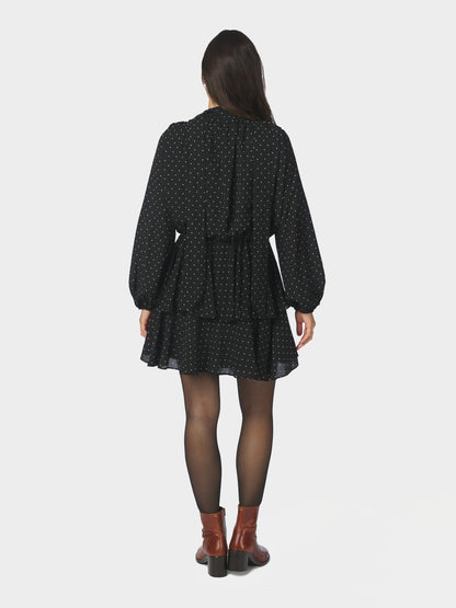Neo Noir Nielle Dot Dress
