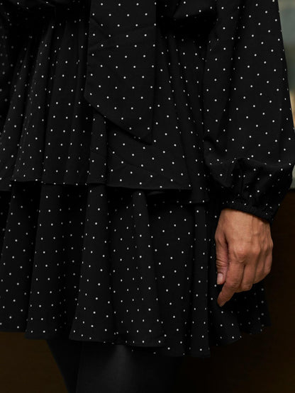Neo Noir Nielle Dot Dress