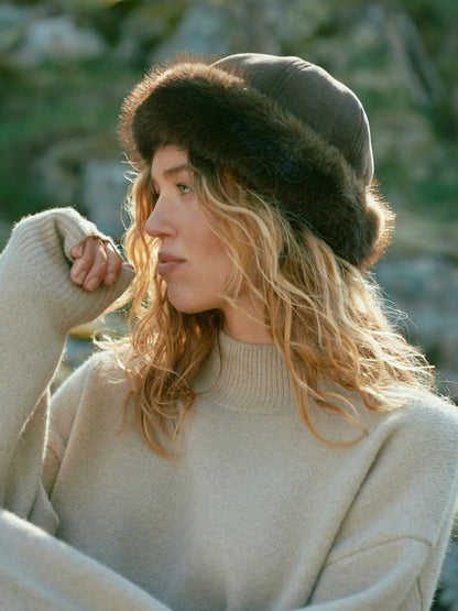 Neo Noir Nappi Faux Fur Hat